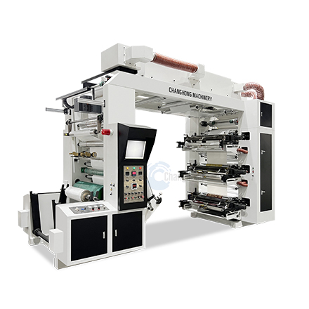 6色铜版纸层叠式柔版印刷机+圆弧切刀